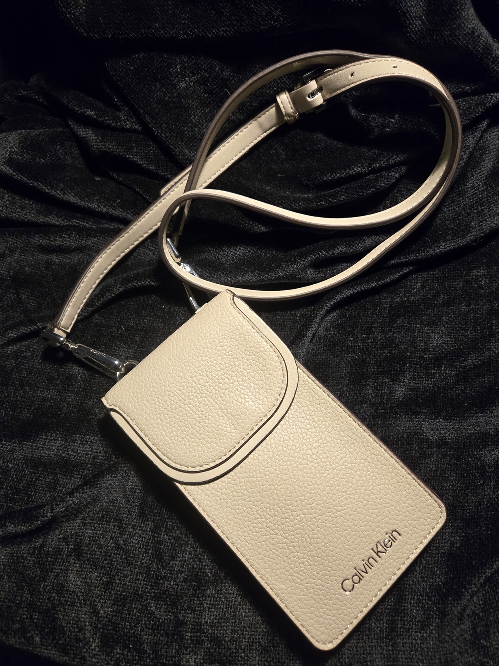 Calvin Klein Beige Crossbody Phone Pouch - Picture 7 of 9